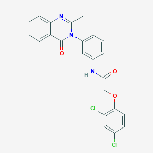 2-(2,4-dichlorophenoxy)-N-(3-(2-methyl-4-oxoquinazolin-3(4H)-yl)phenyl)acetamide