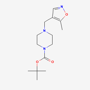 molecular formula C14H23N3O3 B2603909 Tert-butyl 4-((5-methylisoxazol-4-yl)methyl)piperazine-1-carboxylate CAS No. 1551867-39-0