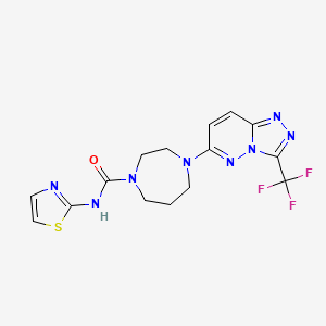 N-(1,3-Thiazol-2-yl)-4-[3-(trifluoromethyl)-[1,2,4]triazolo[4,3-b]pyridazin-6-yl]-1,4-diazepane-1-carboxamide