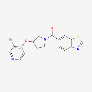 1,3-Benzothiazol-6-yl-[3-(3-bromopyridin-4-yl)oxypyrrolidin-1-yl]methanone