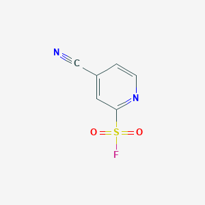 molecular formula C6H3FN2O2S B2603947 4-氰基吡啶-2-磺酰氟 CAS No. 2138039-28-6