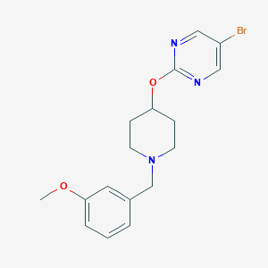 5-Bromo-2-[1-[(3-methoxyphenyl)methyl]piperidin-4-yl]oxypyrimidine