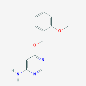 molecular formula C12H13N3O2 B2603953 6-((2-甲氧基苄基)氧基)嘧啶-4-胺 CAS No. 1448030-88-3