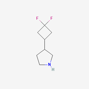 molecular formula C8H13F2N B2603954 3-(3,3-Difluorocyclobutyl)pyrrolidine CAS No. 2228304-14-9