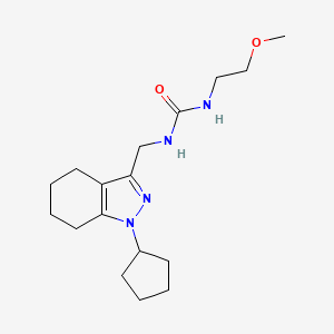 1-((1-cyclopentyl-4,5,6,7-tetrahydro-1H-indazol-3-yl)methyl)-3-(2-methoxyethyl)urea