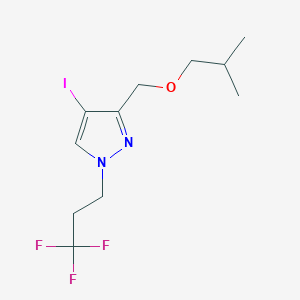 4-iodo-3-(isobutoxymethyl)-1-(3,3,3-trifluoropropyl)-1H-pyrazole