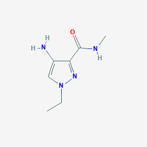 molecular formula C7H12N4O B2603958 4-amino-1-ethyl-N-methyl-1H-pyrazole-3-carboxamide CAS No. 1001500-46-4