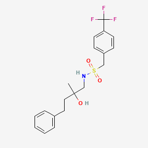 N-(2-hydroxy-2-methyl-4-phenylbutyl)-1-[4-(trifluoromethyl)phenyl]methanesulfonamide