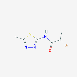 2-Bromo-N-(5-methyl-[1,3,4]thiadiazol-2-yl)-propionamide