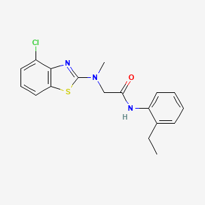 2-((4-chlorobenzo[d]thiazol-2-yl)(methyl)amino)-N-(2-ethylphenyl)acetamide