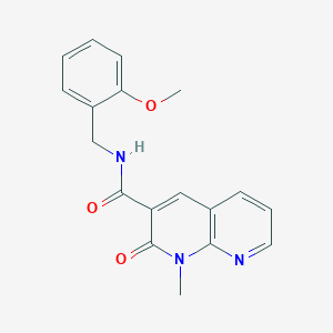 N-(2-methoxybenzyl)-1-methyl-2-oxo-1,2-dihydro-1,8-naphthyridine-3-carboxamide
