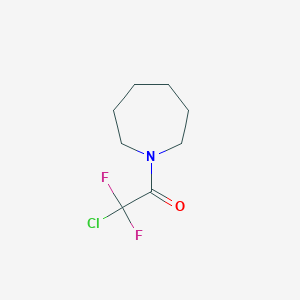 molecular formula C8H12ClF2NO B2604004 1-(1-氮杂环戊基)-2-氯-2,2-二氟-1-乙酮 CAS No. 478258-69-4