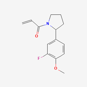 1-[2-(3-Fluoro-4-methoxyphenyl)pyrrolidin-1-yl]prop-2-en-1-one