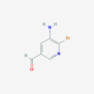 molecular formula C6H5BrN2O B2604023 5-Amino-6-bromonicotinaldehyde CAS No. 1289176-76-6