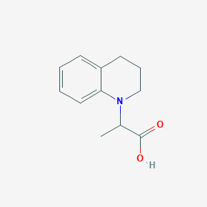 molecular formula C12H15NO2 B2604030 2-(3,4-Dihydroquinolin-1(2H)-yl)propanoic acid CAS No. 80050-81-3