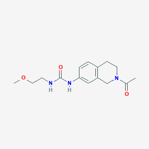molecular formula C15H21N3O3 B2604037 1-(2-Acetyl-1,2,3,4-tetrahydroisoquinolin-7-yl)-3-(2-methoxyethyl)urea CAS No. 1207028-73-6