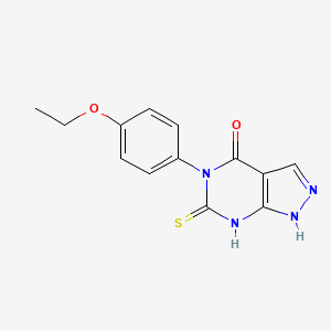 5-(4-ethoxyphenyl)-6-thioxo-1,5,6,7-tetrahydro-4H-pyrazolo[3,4-d]pyrimidin-4-one