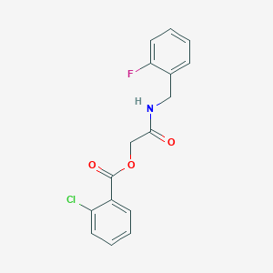 2-((2-Fluorobenzyl)amino)-2-oxoethyl 2-chlorobenzoate