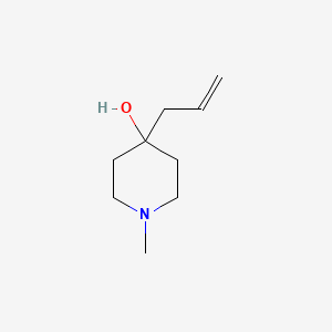 molecular formula C9H17NO B2604072 1-甲基-4-丙-2-烯基哌啶-4-醇 CAS No. 15897-43-5