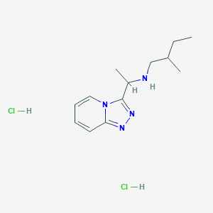 molecular formula C13H22Cl2N4 B2604083 (2-Methylbutyl)(1-{[1,2,4]triazolo[4,3-a]pyridin-3-yl}ethyl)amine dihydrochloride CAS No. 1240526-15-1