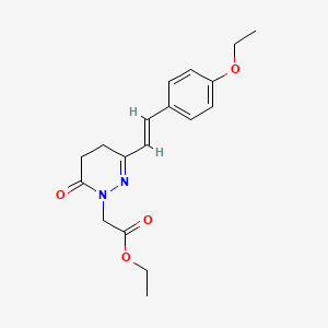 ethyl 2-[3-(4-ethoxystyryl)-6-oxo-5,6-dihydro-1(4H)-pyridazinyl]acetate