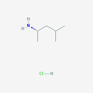 molecular formula C6H16ClN B2604106 (2S)-4-methylpentan-2-amine hydrochloride CAS No. 1137082-59-7