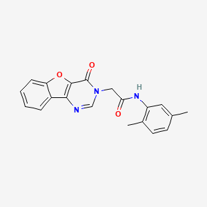 molecular formula C20H17N3O3 B2604113 N-(2,5-二甲苯基)-2-(4-氧代[1]苯并呋喃[3,2-d]嘧啶-3(4H)-基)乙酰胺 CAS No. 850462-11-2