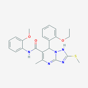 7-(2-ethoxyphenyl)-N-(2-methoxyphenyl)-5-methyl-2-methylsulfanyl-1,7-dihydro-[1,2,4]triazolo[1,5-a]pyrimidine-6-carboxamide