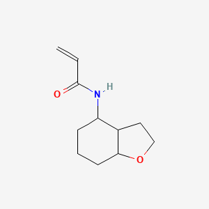 molecular formula C11H17NO2 B2604120 N-(2,3,3a,4,5,6,7,7a-Octahydro-1-benzofuran-4-yl)prop-2-enamide CAS No. 2224549-54-4