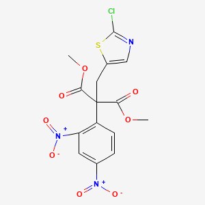 Dimethyl 2-[(2-chloro-1,3-thiazol-5-yl)methyl]-2-(2,4-dinitrophenyl)malonate