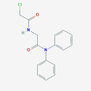 molecular formula C16H15ClN2O2 B2604128 2-[(2-Chloroacetyl)amino]-N,N-diphenylacetamide CAS No. 861798-38-1