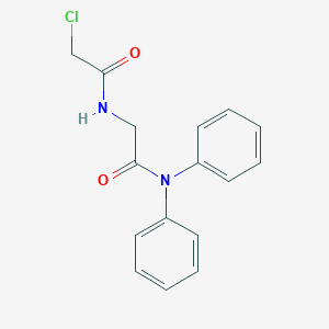 molecular formula C16H15ClN2O2 B2604128 2-chloro-N-[(diphenylcarbamoyl)methyl]acetamide CAS No. 861798-38-1