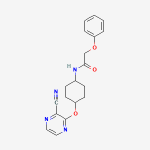 N-((1r,4r)-4-((3-cyanopyrazin-2-yl)oxy)cyclohexyl)-2-phenoxyacetamide