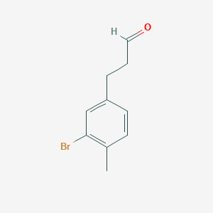 molecular formula C10H11BrO B2604142 3-(3-Bromo-4-methylphenyl)propanal CAS No. 1261521-25-8