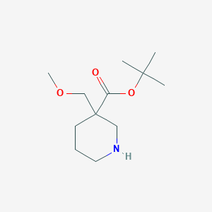 Tert-butyl 3-(methoxymethyl)piperidine-3-carboxylate