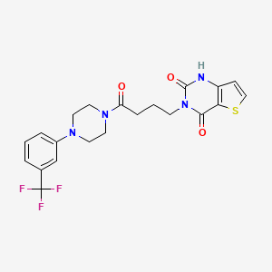 3-(4-oxo-4-(4-(3-(trifluoromethyl)phenyl)piperazin-1-yl)butyl)thieno[3,2-d]pyrimidine-2,4(1H,3H)-dione