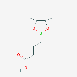 molecular formula C10H19BO4 B2604198 4-(Tetramethyl-1,3,2-dioxaborolan-2-yl)butanoic acid CAS No. 2286357-15-9