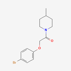 molecular formula C14H18BrNO2 B2604201 2-(4-Bromophenoxy)-1-(4-methylpiperidin-1-yl)ethanone CAS No. 303794-75-4