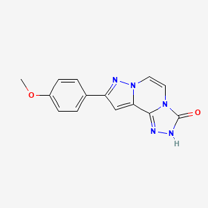 B2604203 9-(4-methoxyphenyl)pyrazolo[1,5-a][1,2,4]triazolo[3,4-c]pyrazin-3(2H)-one CAS No. 1030089-63-4