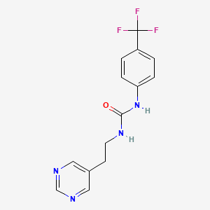 1-(2-(Pyrimidin-5-yl)ethyl)-3-(4-(trifluoromethyl)phenyl)urea