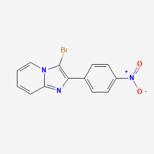 molecular formula C13H8BrN3O2 B2604224 3-Bromo-2-(4-nitrophenyl)imidazo[1,2-a]pyridine CAS No. 22244-95-7