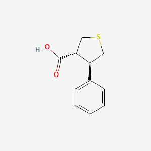 molecular formula C11H12O2S B2604238 (3R,4R)-4-phenylthiolane-3-carboxylic acid CAS No. 2307782-14-3