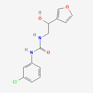 molecular formula C13H13ClN2O3 B2604246 1-(3-Chlorophenyl)-3-(2-(furan-3-yl)-2-hydroxyethyl)urea CAS No. 1421491-56-6