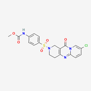 methyl (4-((8-chloro-11-oxo-3,4-dihydro-1H-dipyrido[1,2-a:4',3'-d]pyrimidin-2(11H)-yl)sulfonyl)phenyl)carbamate