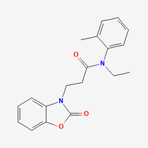 N-ethyl-3-(2-oxobenzo[d]oxazol-3(2H)-yl)-N-(o-tolyl)propanamide