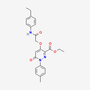 Ethyl 4-(2-((4-ethylphenyl)amino)-2-oxoethoxy)-6-oxo-1-(p-tolyl)-1,6-dihydropyridazine-3-carboxylate
