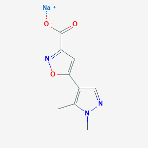 Sodium 5-(1,5-dimethyl-1H-pyrazol-4-yl)isoxazole-3-carboxylate