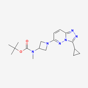 Tert-butyl N-[1-(3-cyclopropyl-[1,2,4]triazolo[4,3-b]pyridazin-6-yl)azetidin-3-yl]-N-methylcarbamate