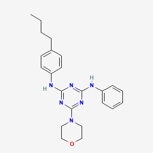 N2-(4-butylphenyl)-6-morpholino-N4-phenyl-1,3,5-triazine-2,4-diamine