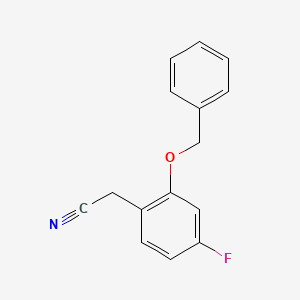 2-(2-(Benzyloxy)-4-fluorophenyl)acetonitrile